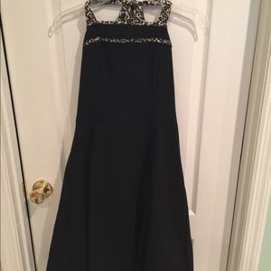 Black halter dress